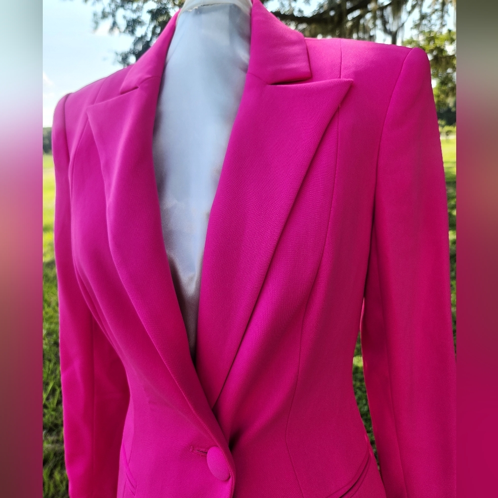 Jay godfrey hot pink blazer dress size xs women's - Picture 2 of 7